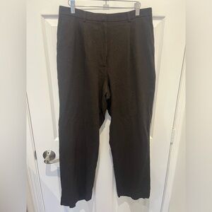 Vintage Lands’ End Brown Tweed Trouser Wool Cashmere Blend 12P Old Money‎